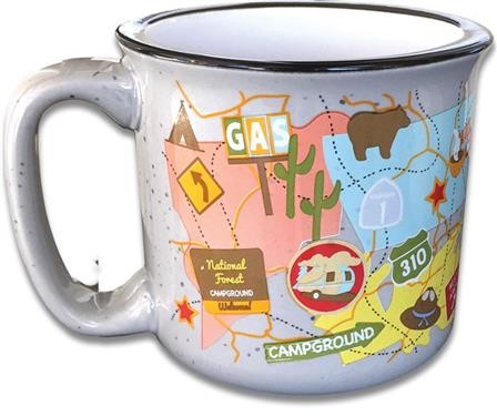Mug CC-004TMG Travel Map 