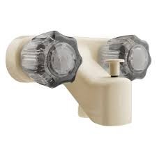 Dura Faucet Single Piece 4 Inch Wall Mount Bisque 