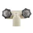 Dura Faucet Single Piece 4 Inch Wall Mount Bisque 