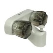 Dura Faucet Single Piece 4 Inch Wall Mount White 