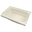Lippert 209369 Standard Tub 24 Inch x 36 Inch Center Drain Parchment ABS 
