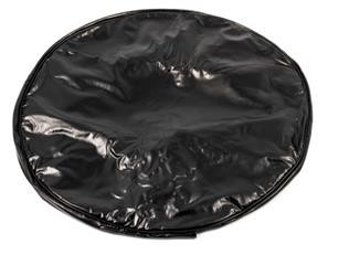 Black Vinyl Spare Tire Cover, Size-C 
