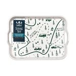  Camco Life is Better at the Campsite Melamine RV Serving Tray, Map Design 53488 