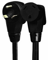 25' 10/3 STW Black 30A Ext Cord 