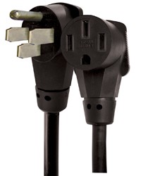 30' 6/3, 8/1 Black 50A Ext Cord 