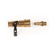 Brass Propane Hose Connector With Shut-Off Valve 