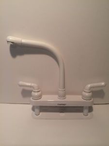 Empire Brass White 8" Kitchen Faucet Hi-Rise Spout 
