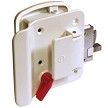 Travel Trailer Door Lock White Powder Coat  (Image may differ from actual product) 