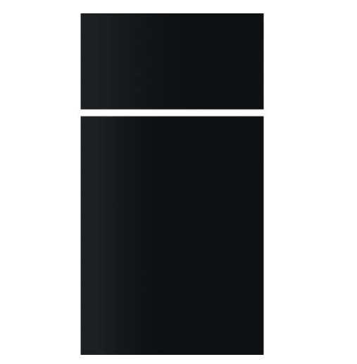 Dometic 3106863.073C Black Acrylic Refrigerator Door Panel 