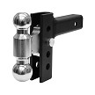 Andersen 4" EZ Adjust Hitch 2” x 2-5/16” Plated Steel Combo Ball 