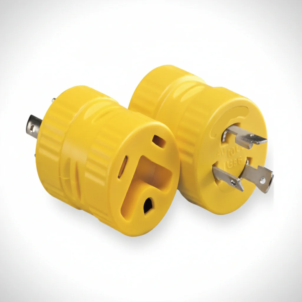 30A Male to 30A Female 3 Prong Twist Adapter (Image may differ from actual product) 