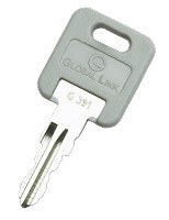 Key for Global Link RV Standard Baggage Door Locks - 391 - Qty 1 