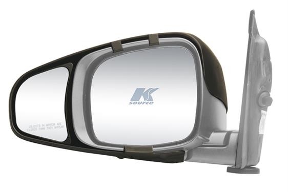 Exterior Towing Mirror, Snap & Zap, Snap On, Manual, Black, Pair 