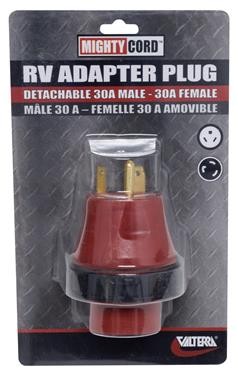 Power Cord Adapter, 30 Amp Male To 30 Female 