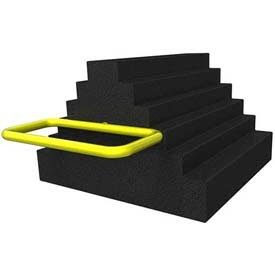 Rumber Lifetime Black Wheel Chock 7"x8"x5" Heavy Duty 