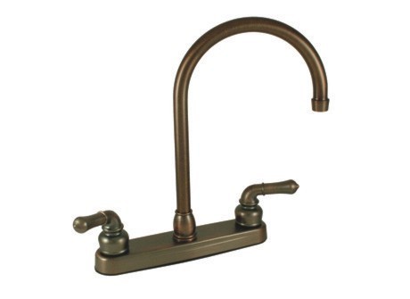  8'Kitch Fauc Gneck Spout Bronze 
